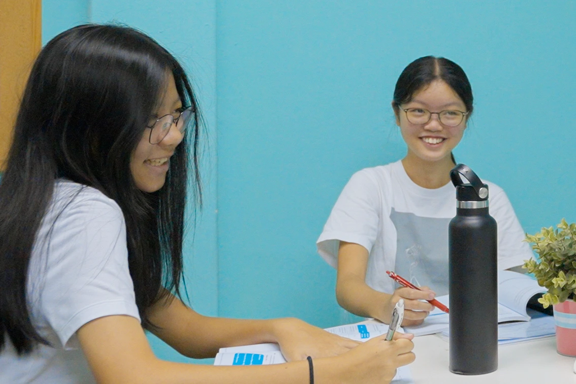 C students studying General Paper tuition at Augustine English Classes with personalized guidance and study materials